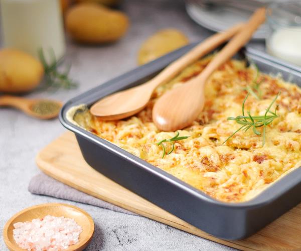 Kartoffelgratin mit Weichkäse