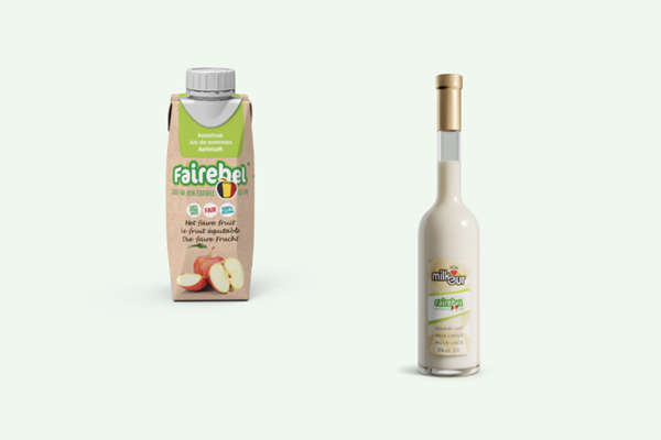 Ontdek de nieuwe producten van Fairebel : Appelsap & Milkeur