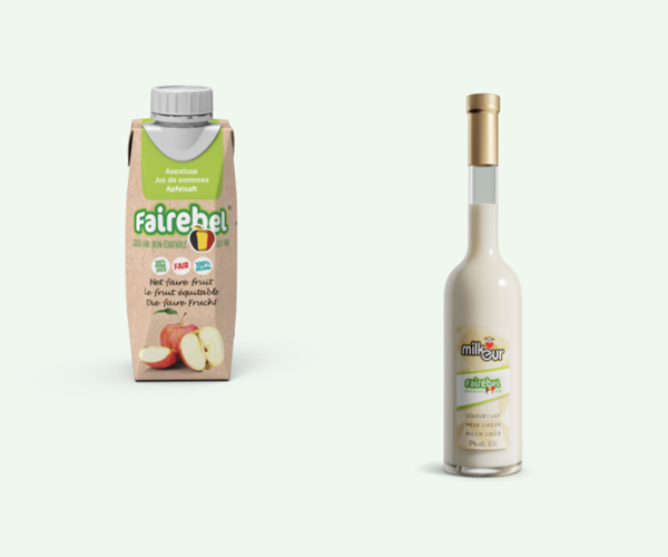 Ontdek de nieuwe producten van Fairebel : Appelsap & Milkeur