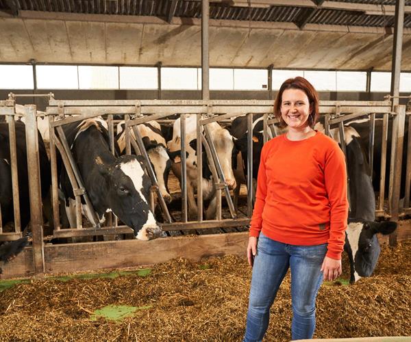 Tanja Van Poecke - Van den Hoecke, productrice de lait Fairebel à Laarne